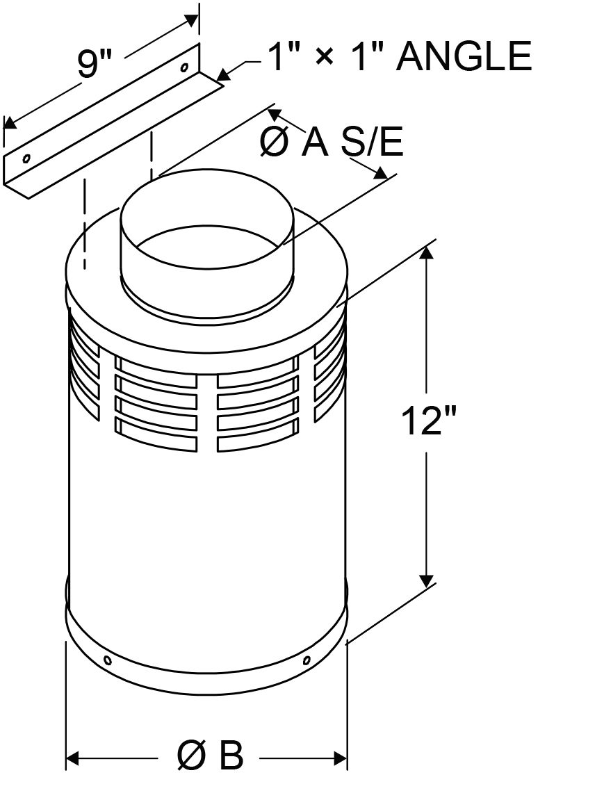 A4 - Combustion Air Pots drawing