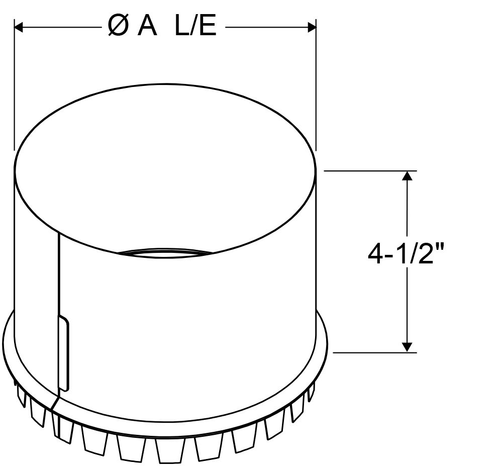A4 - Tap-In Collars Large End (Starting Collars) drawing