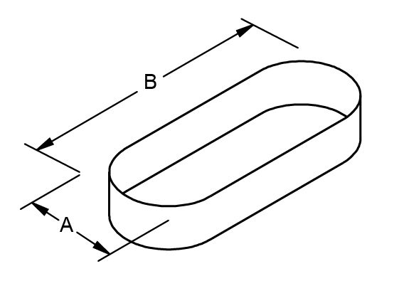 Oval End Cap Drawing