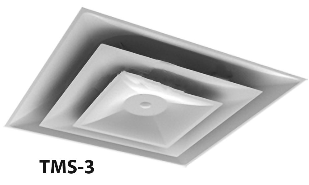 H8 - TMS Lay-In T-Bar square ceiling Diffuser
